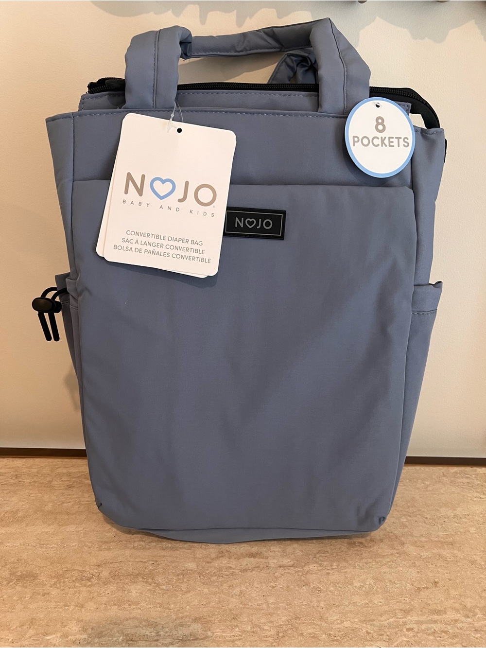 NoJo Diaper Bag Backpack with 8 Pockets NEW
